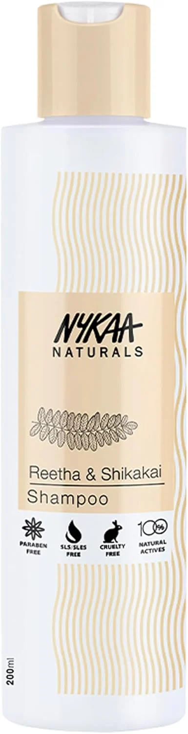 شامپو نایکا نچرالز - بدون پارابن، 100% مواد فعال طبیعی، مناسب آقایان و بانوان، برای انواع مو - 200 میلی لیتر (ریتا و شیکاکای، 200 میلی لیتر)