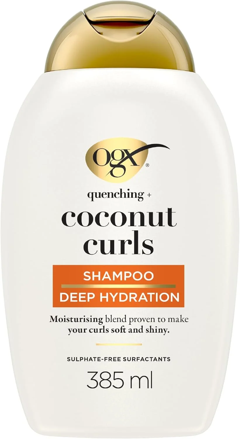 او جی ایکس، شامپو، رفع تشنگی + فر مو نارگیلی، 385 میلی لیتر