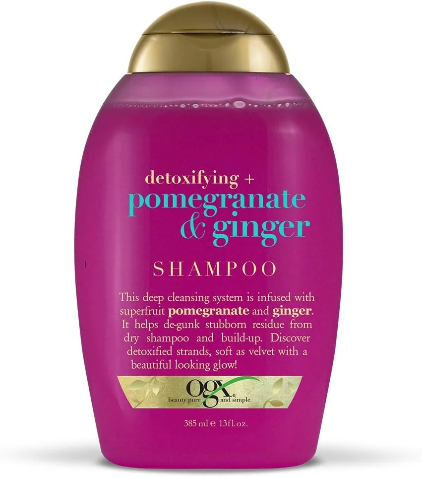 او جی ایکس (انار و زنجبیل، 380 میلی لیتر) - شامپو سم زدا + انار و زنجبیل بطری 380 میلی لیتری