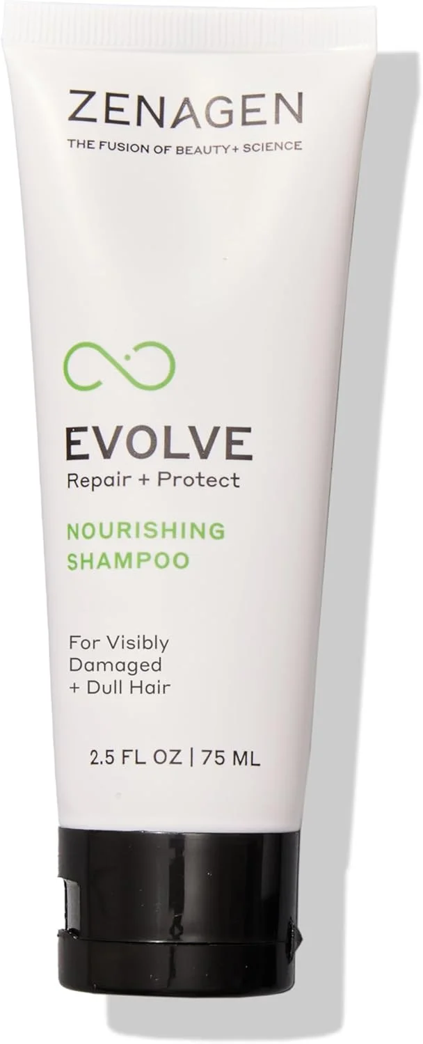 شامپو مغذی ترمیم و محافظت کننده اوالو زن‌ژن (مناسب آقایان و بانوان) | ترمیم و تقویت موهای آسیب دیده، افزایش ضخامت و پرپشتی مو، گیاهی، محافظ رنگ مو، وگان، مناسب انواع مو، ۷۵ میلی لیتر