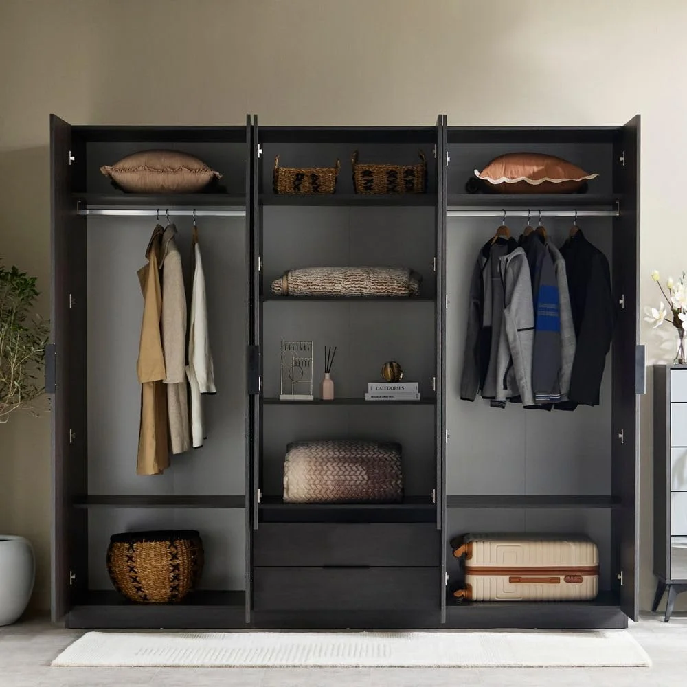 کمد لباس 6 درب Veneto با 2 کشو و آینه