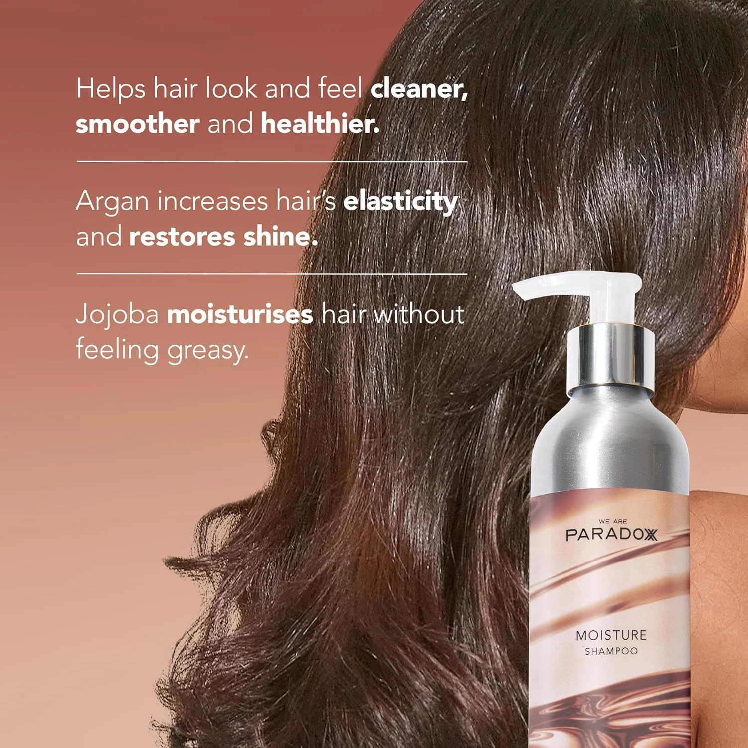 شامپو رطوبت رسان وی آر پارادوکس | شامپو مرطوب کننده برای موهای خشک | شامپو بدون سولفات | شامپو وگان، محافظ رنگ مو و بدون عطر | شامپو طبیعی | 250 میلی لیتر