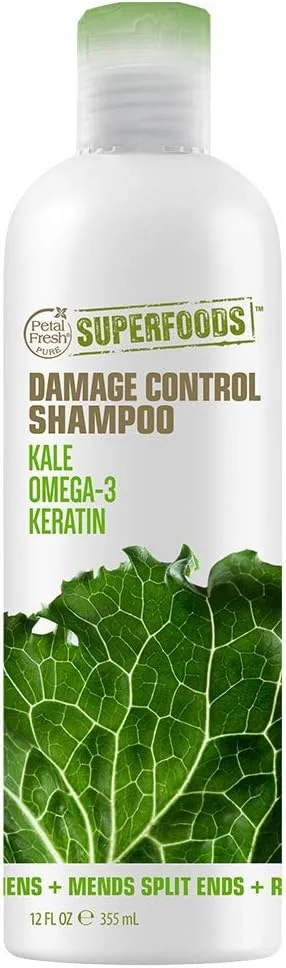 شامپو کنترل آسیب مو پتال فرش Superfoods حجم 355 میلی لیتر