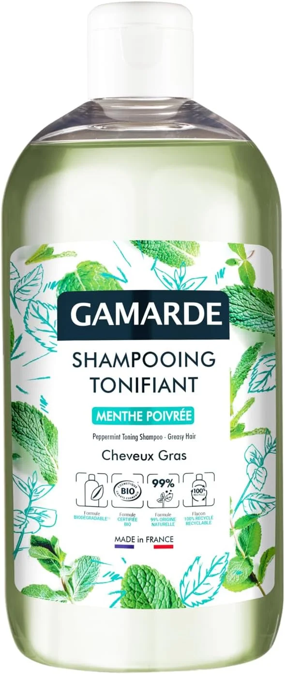 شامپو تقویت کننده نعناع فلفلی - موهای چرب از گامارد برای خانم ها و آقایان - شامپو 500 میلی لیتری