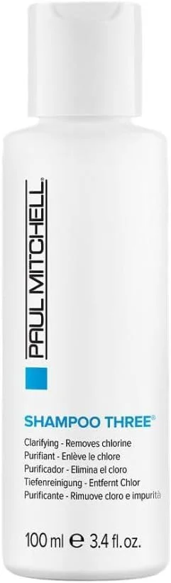 شامپو شماره سه پاول میچل - شامپو پاک کننده عمیق، از بین برنده رسوبات کلر، مناسب برای انواع مو، مراقبت از مو با کیفیت سالنی 100 میلی لیتر