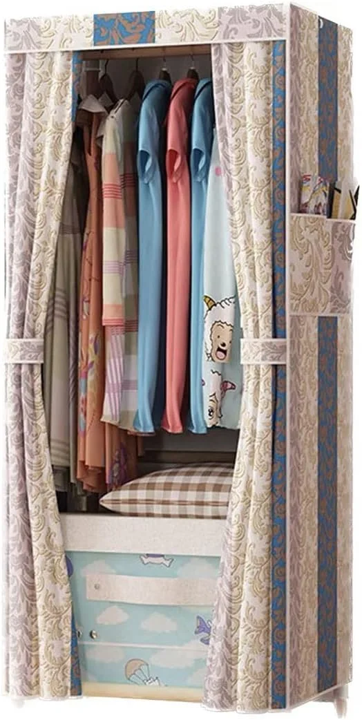 کمد لباس تیاندی‌اف‌وای، کمد پارچه‌ای آکسفورد، کمد ذخیره‌سازی چوبی جامد، کمد لباس ساده مدرن اقتصادی، کمد پارچه‌ای مونتاژی مناسب اتاق اجاره‌ای