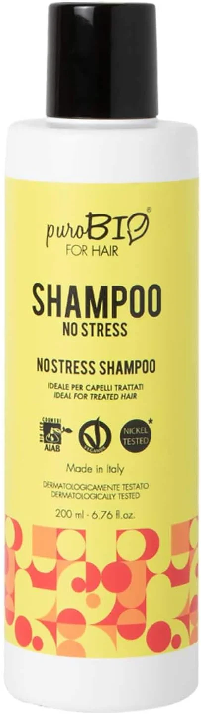 شامپو بدون استرس Purobio مناسب موهای رنگ شده 200ml Ecobio Pure Bio 012 شامپو بدون استرس Purobio مناسب موهای رنگ شده 200ml Ecobio Pure Bio 012