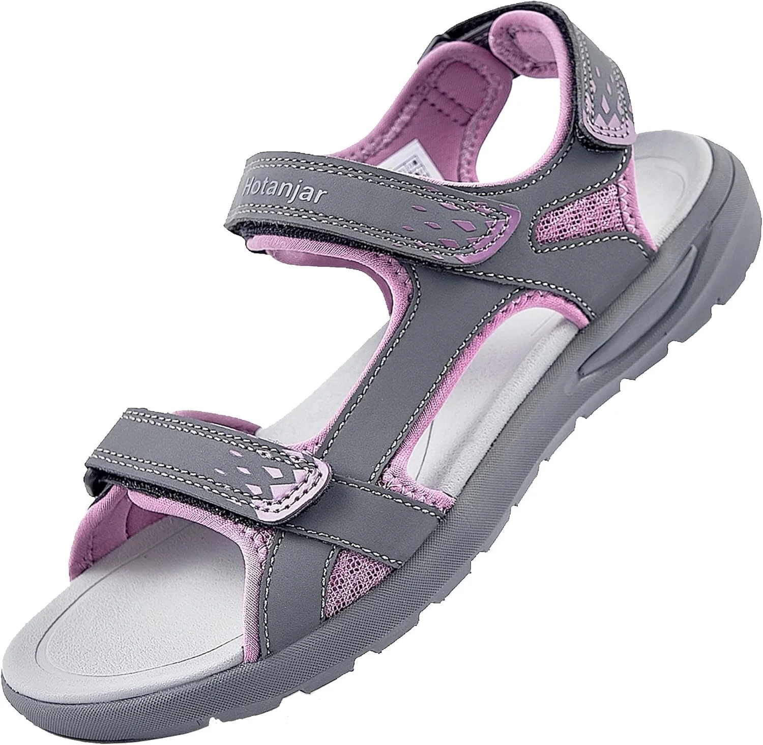 صندل پیاده روی زنانه QUANDELI، صندل های پیاده روی ضد آب تابستانی، صندل های ورزشی سبک و راحت، صندل های انگشتی باز برای مسافرت در ساحل و فضای باز