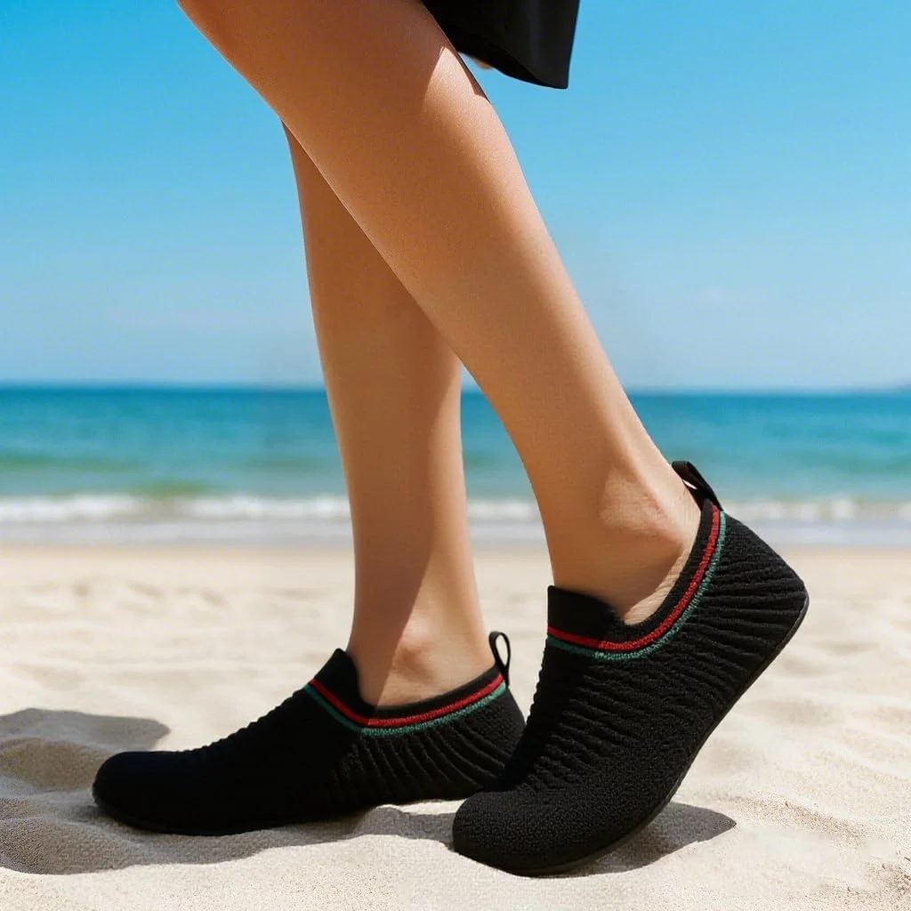 کفش آبی زنانه مردانه جوراب آبی سریع خشک شونده مناسب شنا ساحل یوگا ورزش استخر کمپینگ