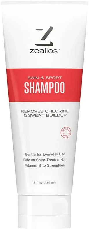 شامپو شنا و ورزش زیلیوس - فرمول مرطوب کننده - ترمیم کننده، آبرسان، محافظت از رنگ مو/موهای رنگ شده و آسیب دیده ناشی از مواد شیمیایی استخر، کلر و آب شور - مناسب برای استفاده روزانه 240 میلی لیتر