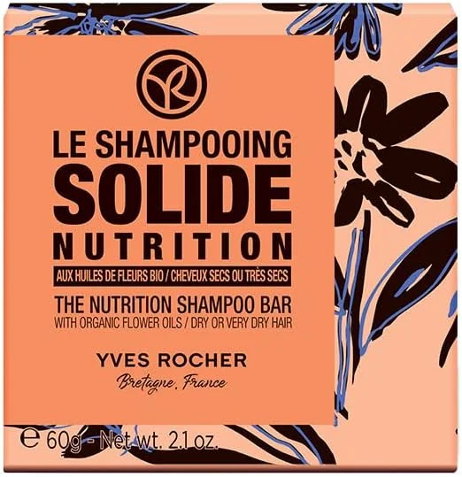 شامپو بار تغذیه کننده مو ایو روشه - روغن های گل - موهای خشک یا آسیب دیده - 60 گرم - 1 عدد