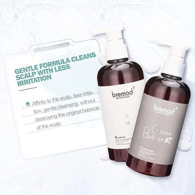 شامپو و نرم کننده کره کاکائو AHSHAB AND SAFFRAN Bremod، تغذیه و ترمیم موهای آسیب دیده، 400 میلی لیتر (شامپو و نرم کننده) شامپو و نرم کننده کره کاکائو AHSHAB AND SAFFRAN Bremod، تغذیه و ترمیم موهای آسیب دیده، 400 میلی لیتر (شامپو و نرم کننده)