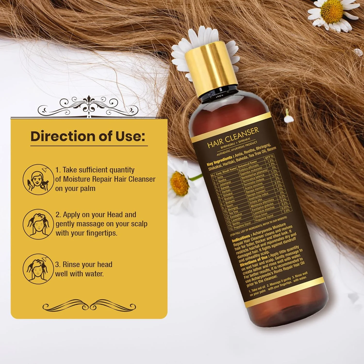 شامپو پاک کننده مو آچاریاودا برینگاراج و شیکاکای (100 میلی لیتر، پاک کننده مو آچاریاودا) شامپو پاک کننده مو آچاریاودا برینگاراج و شیکاکای (100 میلی لیتر، پاک کننده مو آچاریاودا)