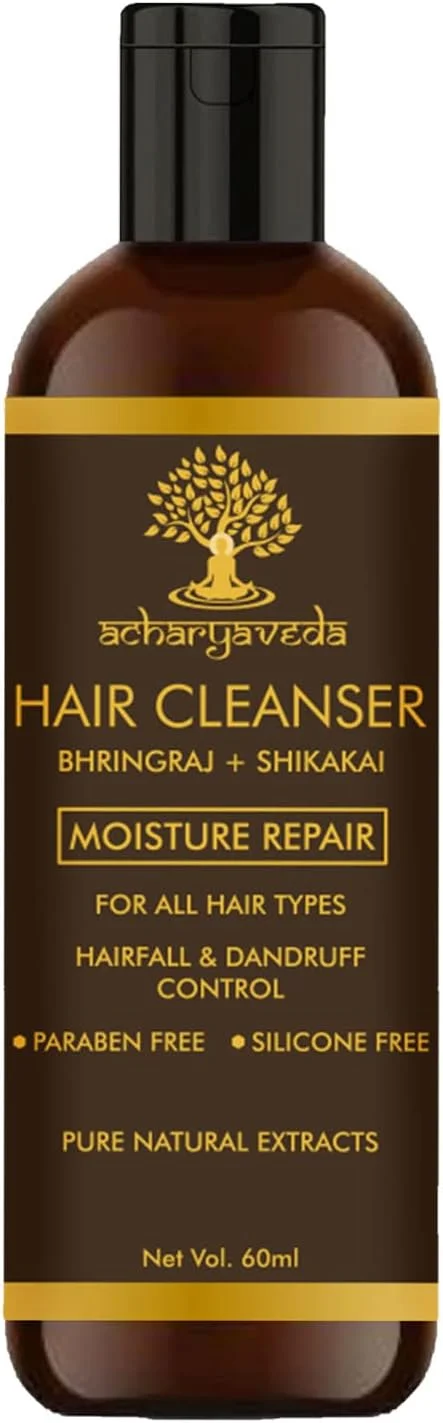 شامپو پاک کننده مو آچاریاودا برینگاراج و شیکاکای (60 میلی لیتر، پاک کننده مو آچاریاودا)