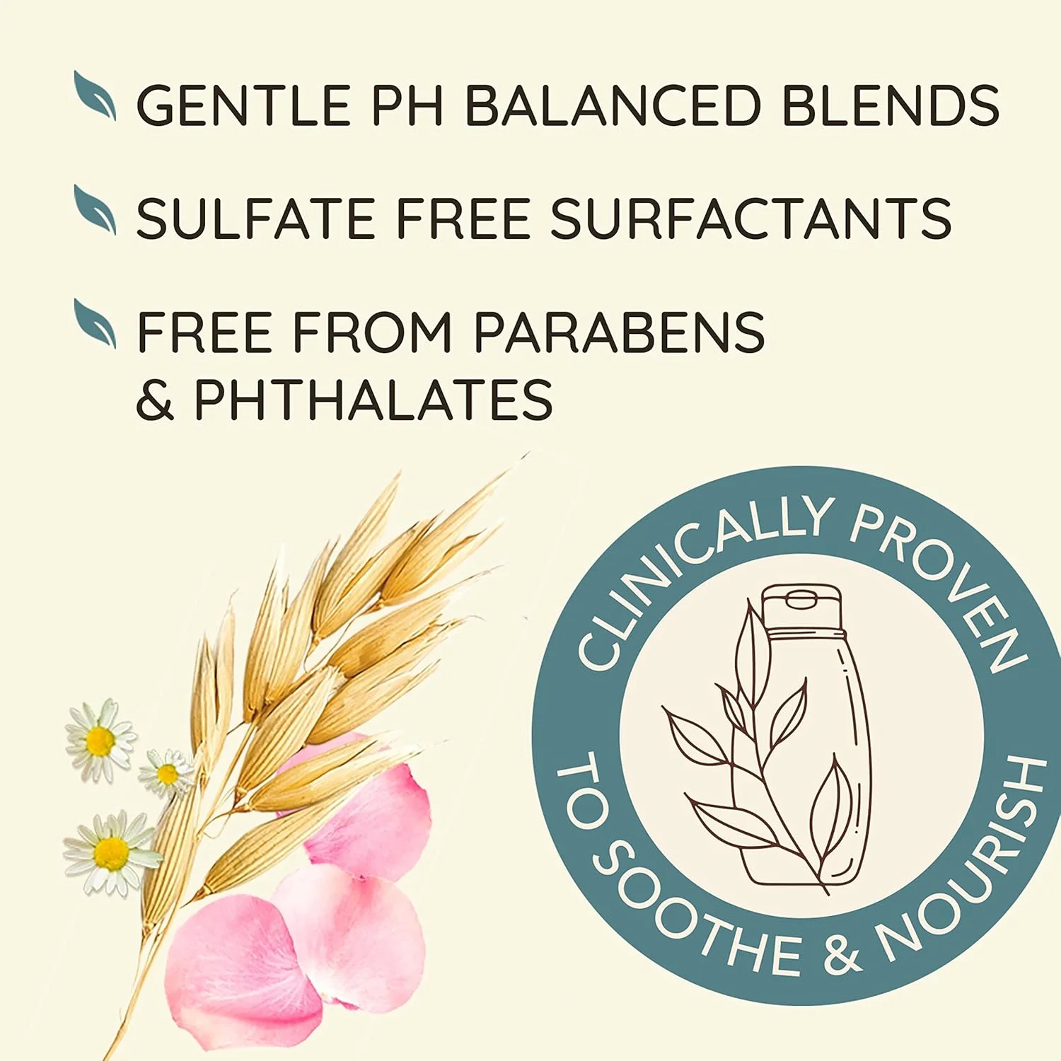 شامپو گلاب و بابونه Aveeno برای موهای خشک، آبرسان، 354 میلی لیتر