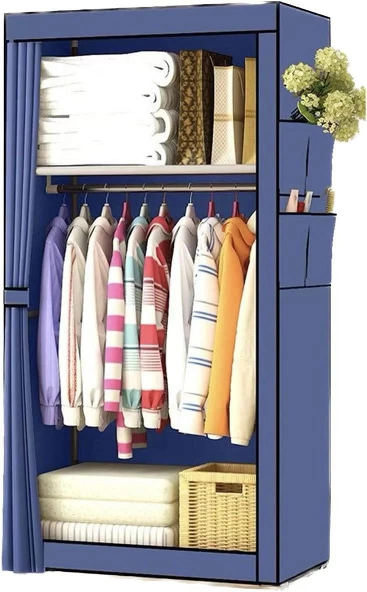 کمد لباس تاشو SKYRRA، رخت آویز، کمد لباس غیر بافته، کمد لباس اتاق خواب، قفسه لباس ضد گرد و غبار