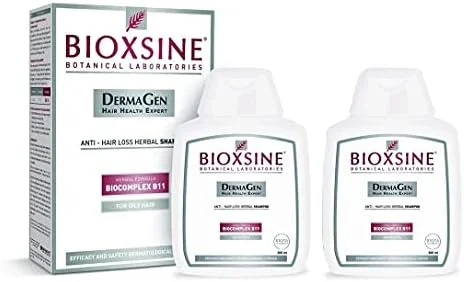 شامپو گیاهی پیشرفته بایوکسین BIOTA مدل OILY CARE FORMULA برای جلوگیری از ریزش شدید مو، 2 عدد 300 میلی لیتر