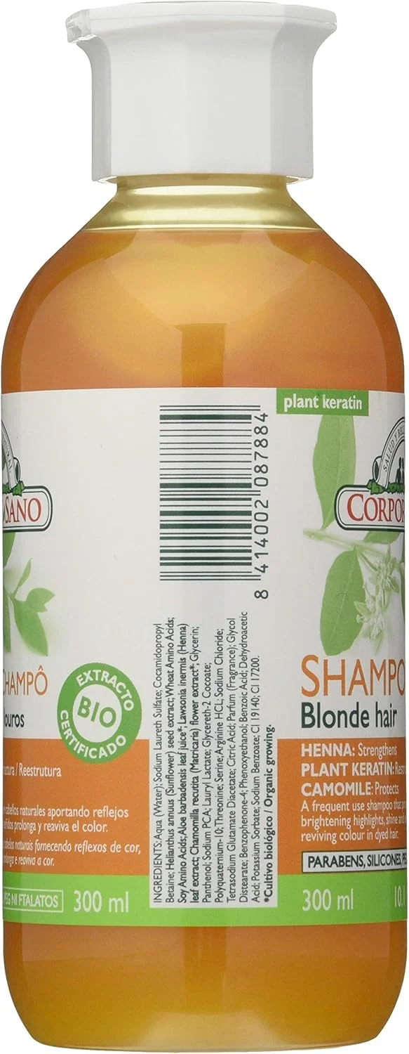 شامپو حنا و بابونه کورپوره سانو 300 میلی لیتر