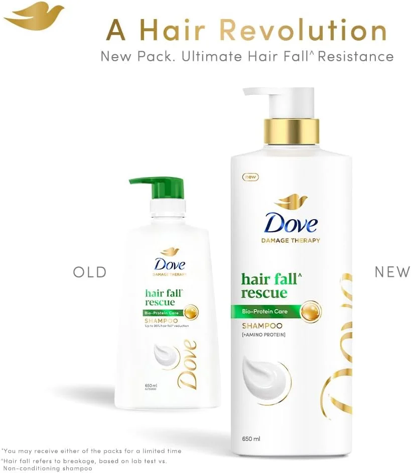 شامپو ضد ریزش مو داو 650 میلی لیتر، برای موهای آسیب دیده، کنترل ریزش مو برای موهای ضخیم تر - شامپو ملایم روزانه ضد ریزش مو برای آقایان و خانم ها