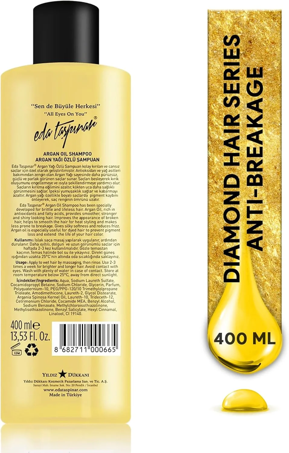 شامپو روغن آرگان ادا تاشپینار برای ترمیم و احیای مو - کمک به موهای خشک و احیا و مرطوب کننده، ضد شکنندگی، 400 میلی لیتر شامپو روغن آرگان ادا تاشپینار برای ترمیم و احیای مو - کمک به موهای خشک و احیا و مرطوب کننده، ضد شکنندگی، 400 میلی لیتر