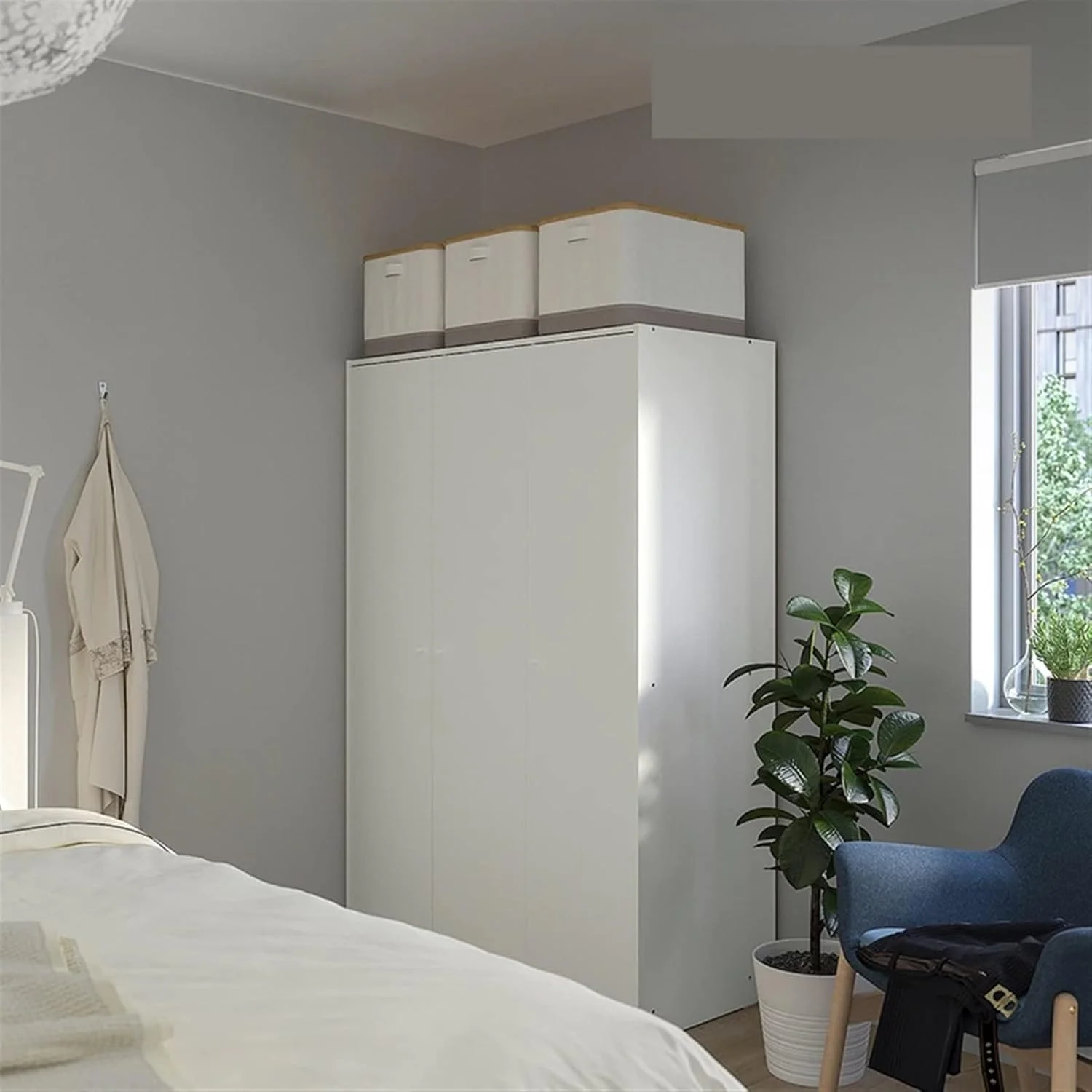 کمد لباس SKEPPY، کمد سه درب ساده خانگی، کابینت اتاق خواب مدرن و ساده کمد لباس SKEPPY، کمد سه درب ساده خانگی، کابینت اتاق خواب مدرن و ساده