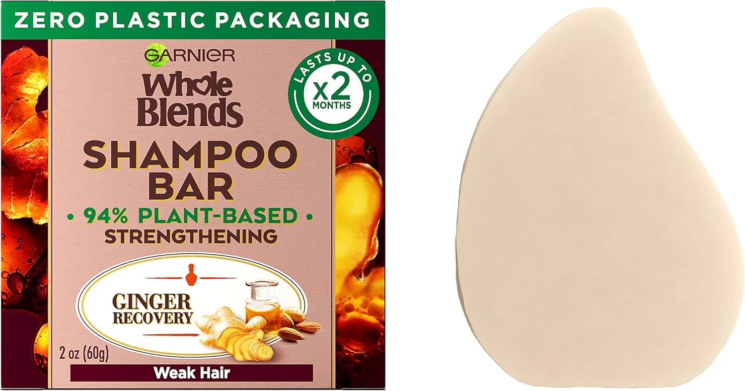 شامپو تقویت کننده موهای ضعیف گارنیه Whole Blends، زنجبیل، 56 گرم، 1 عدد (بسته بندی ممکن است متفاوت باشد)