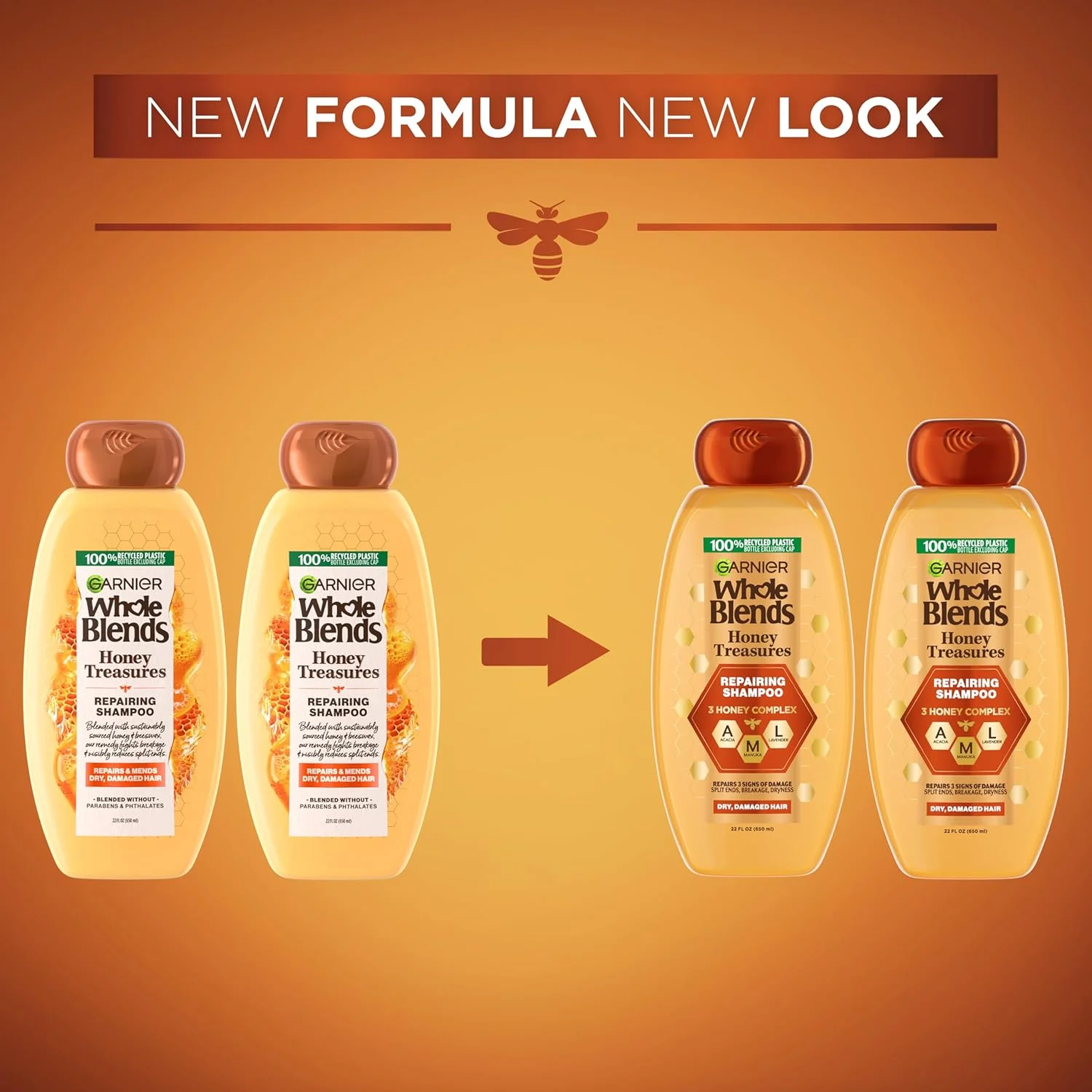 شامپو ترمیم کننده مو گارنیه Whole Blends با عصاره عسل، مناسب موهای خشک و آسیب دیده، 650 میلی لیتر، بسته 2 عددی (بسته بندی ممکن است متفاوت باشد) شامپو ترمیم کننده مو گارنیه Whole Blends با عصاره عسل، مناسب موهای خشک و آسیب دیده، 650 میلی لیتر، بسته 2 عددی (بسته بندی ممکن است متفاوت باشد)