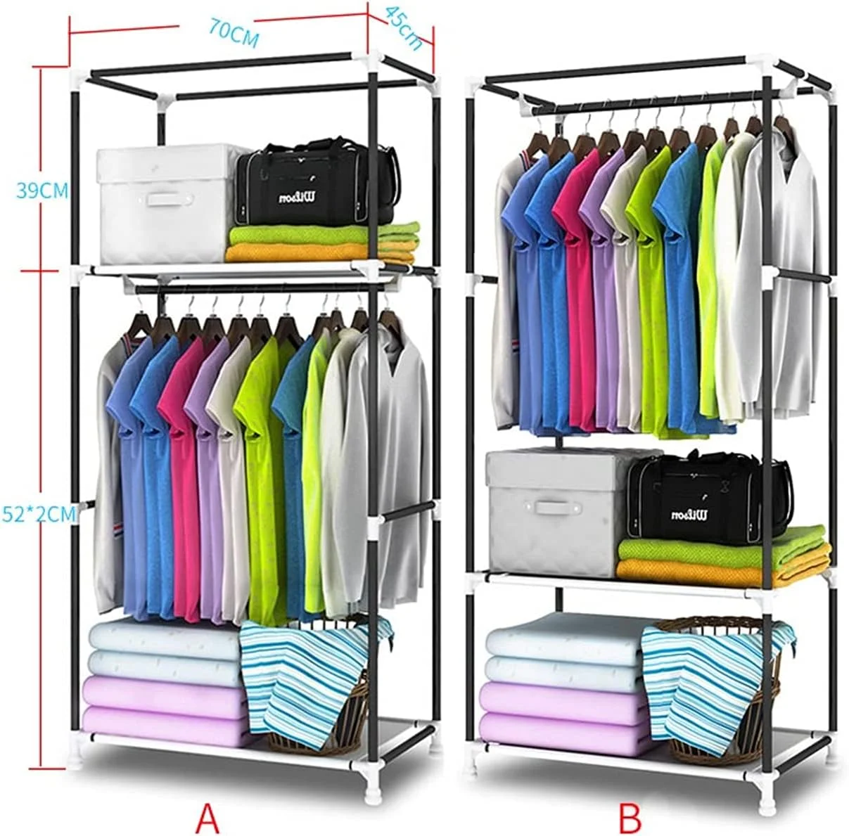 کمد لباس تک نفره مردانه، کمد لباس مونتاژی خلاقانه، کمد لباس پارچه ای باز، کمد لباس پارچه ای قابل حمل و پایدار 150 * 70 سانتی متر (رنگ: C) کمد لباس تک نفره مردانه، کمد لباس مونتاژی خلاقانه، کمد لباس پارچه ای باز، کمد لباس پارچه ای قابل حمل و پایدار 150 * 70 سانتی متر (رنگ: C)