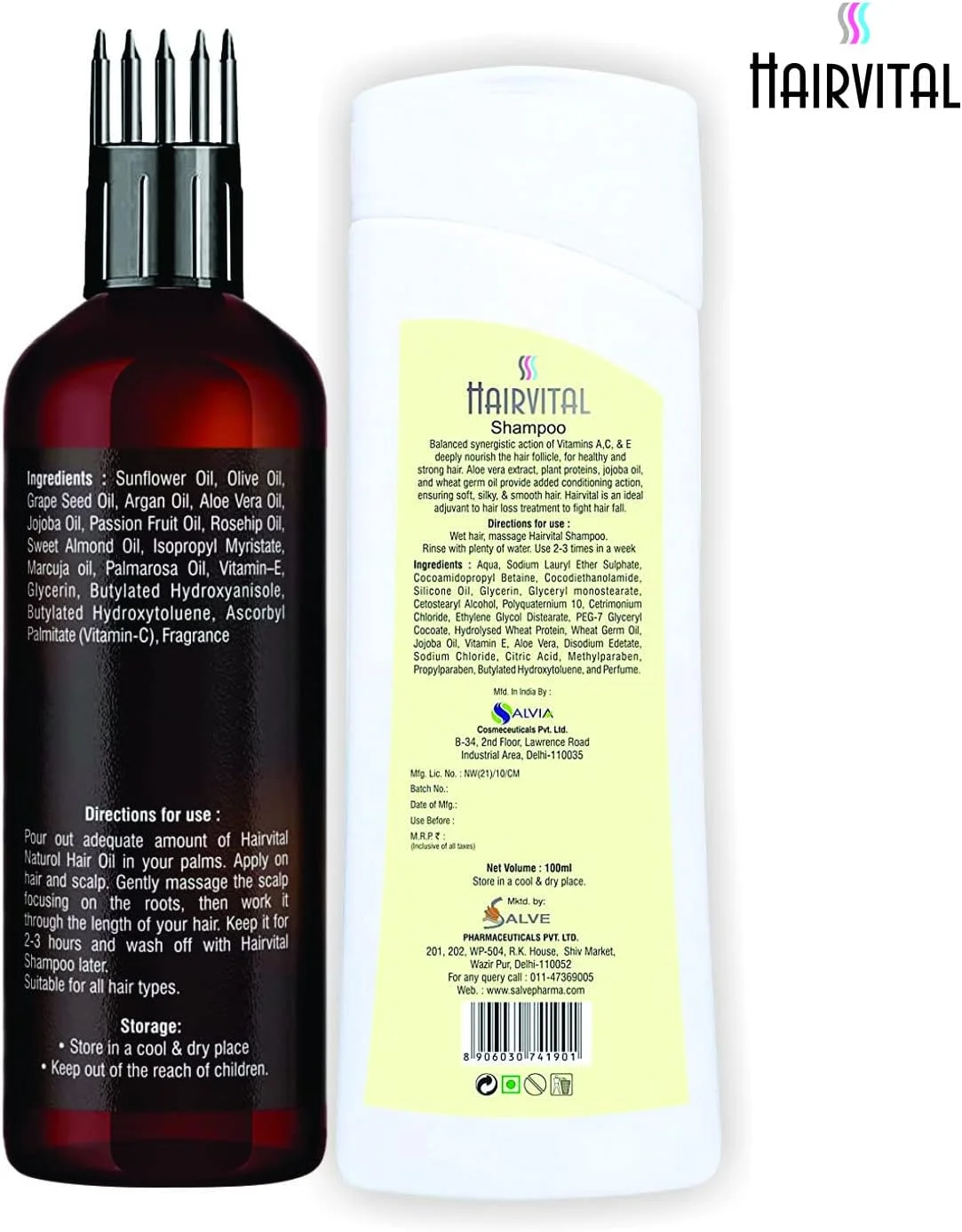 شامپو احیا کننده هیرویتال و روغن موی طبیعی، ترکیبی برای مراقبت از مو با آلوئه ورا، روغن جوجوبا، روغن آرگان و روغن هسته انگور، آسیب مو را به حداقل می رساند و به موهای کدر، خشک و وز درخشش می بخشد