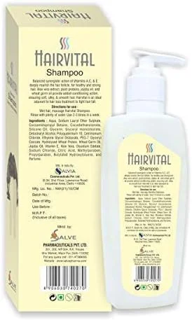 شامپو سه کاره هیرویتال با خواص آلوئه ورا، روغن جوجوبا و ویتامین E (200 میلی لیتر)