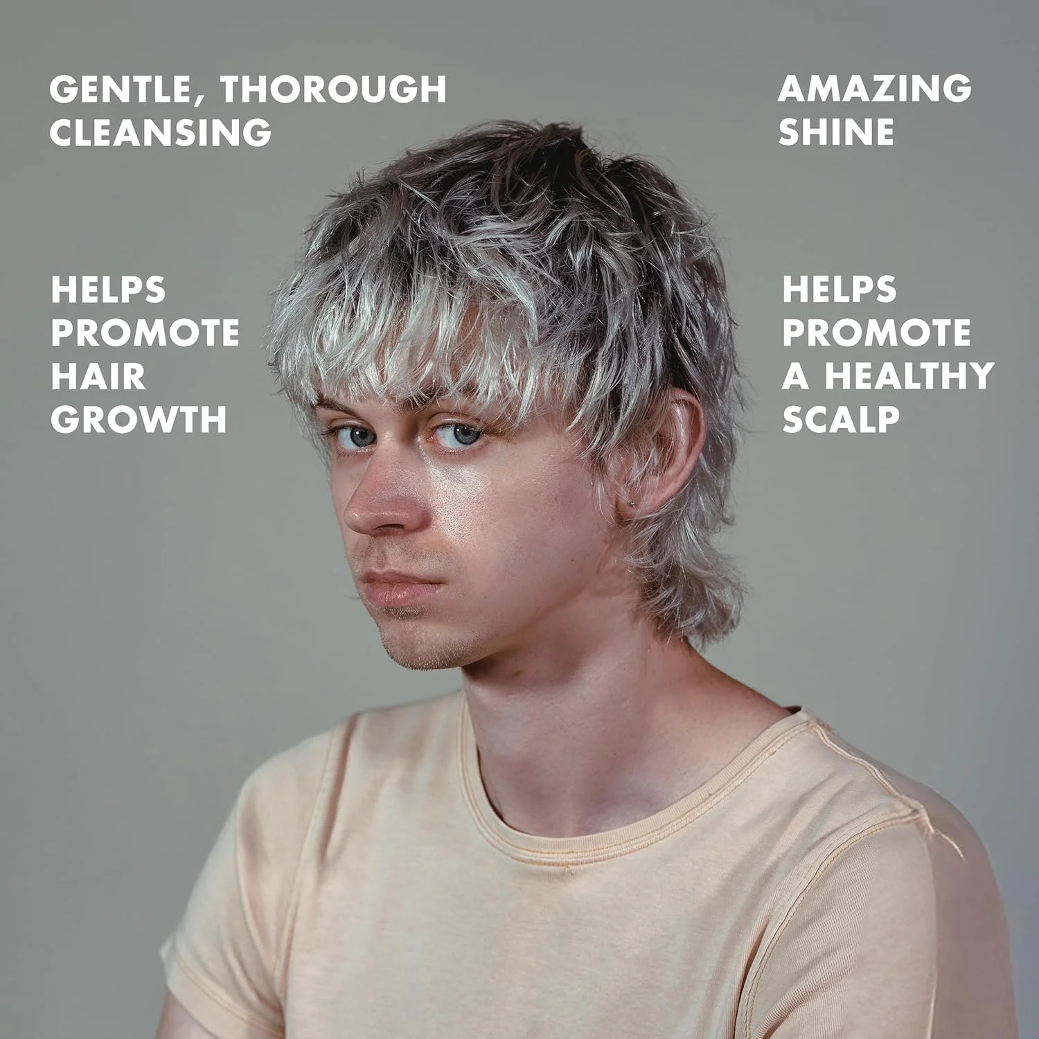 شامپو طبیعی ممتاز هانز دی فوکو - پاک کننده موی با عملکرد بالا - بدون سولفات و پارابن - تسکین دهنده تحریک پوست سر - 16+ عصاره گیاهی طبیعی، 236 میلی لیتر