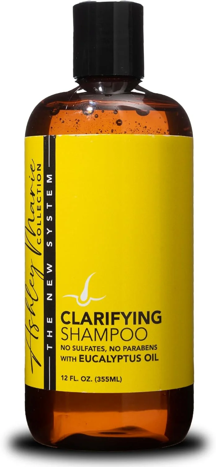 شامپو شفاف کننده مو اشلی ماری د هیر دیاگرام - فرمول پاک کننده طبیعی مغذی برای مو و پوست سر - شامپو روغن اکالیپتوس - رایحه طراوت بخش - محافظ رنگ مو - بدون پارابن و سولفات - 355 میلی لیتر
