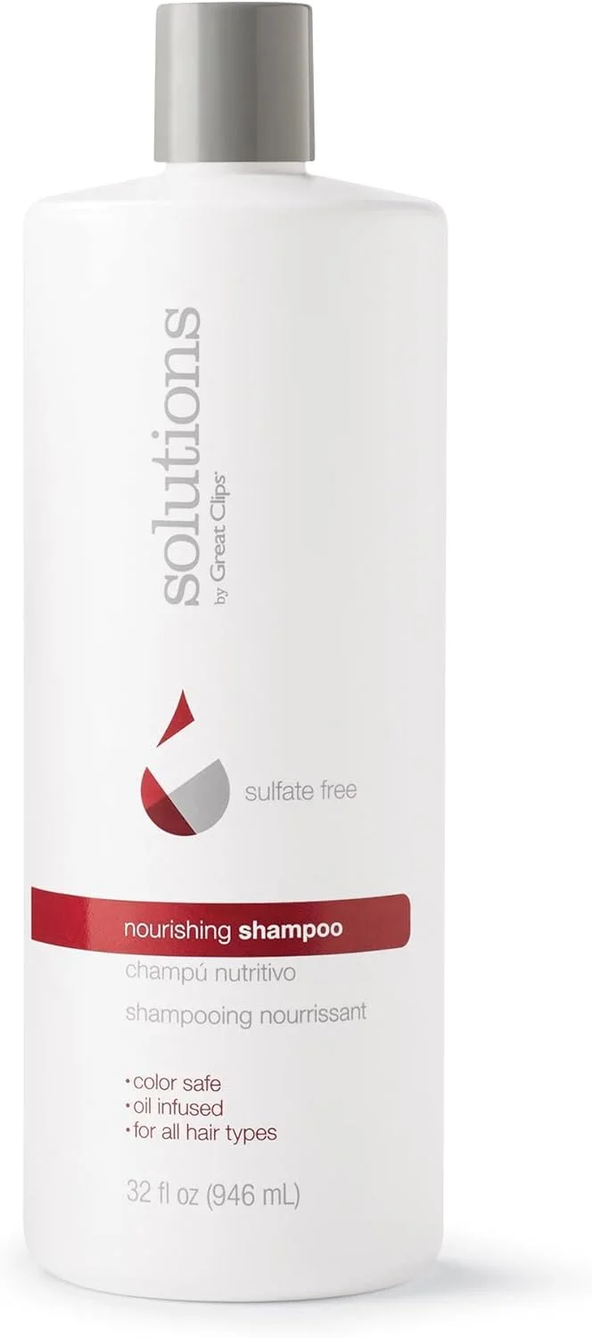 شامپو مغذی گریت کلیپس سلوشنز 946 میلی لیتر | حاوی روغن آرگان | فاقد سولفات و پارابن | مرطوب کننده و احیا کننده درخشندگی | مناسب برای موهای رنگ شده