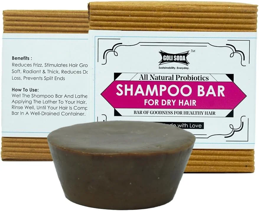 شامپو بار پروبیوتیک کاملا طبیعی گلی سودا برای موهای خشک - بسته 2 عددی