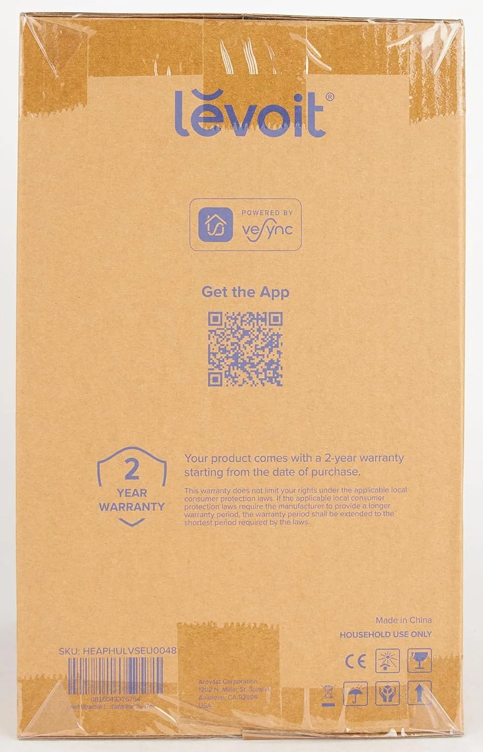 دستگاه بخور هوشمند Levoit مناسب اتاق خواب و کودک، 6 لیتری با پر کردن از بالا، مه خنک با حالت خواب آرام و کنترل الکسا برای گیاهان و حیوانات خانگی، آبی، Classic 300S