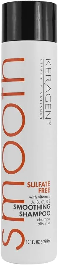 شامپو صاف کننده کراتین و کلاژن کرژن، مناسب برای انواع مو، بدون سولفات - مرطوب کننده، تقویت کننده، محافظت از رنگ و ترمیم کننده - حاوی پانتنول، ویتامین ها و روغن جوجوبا