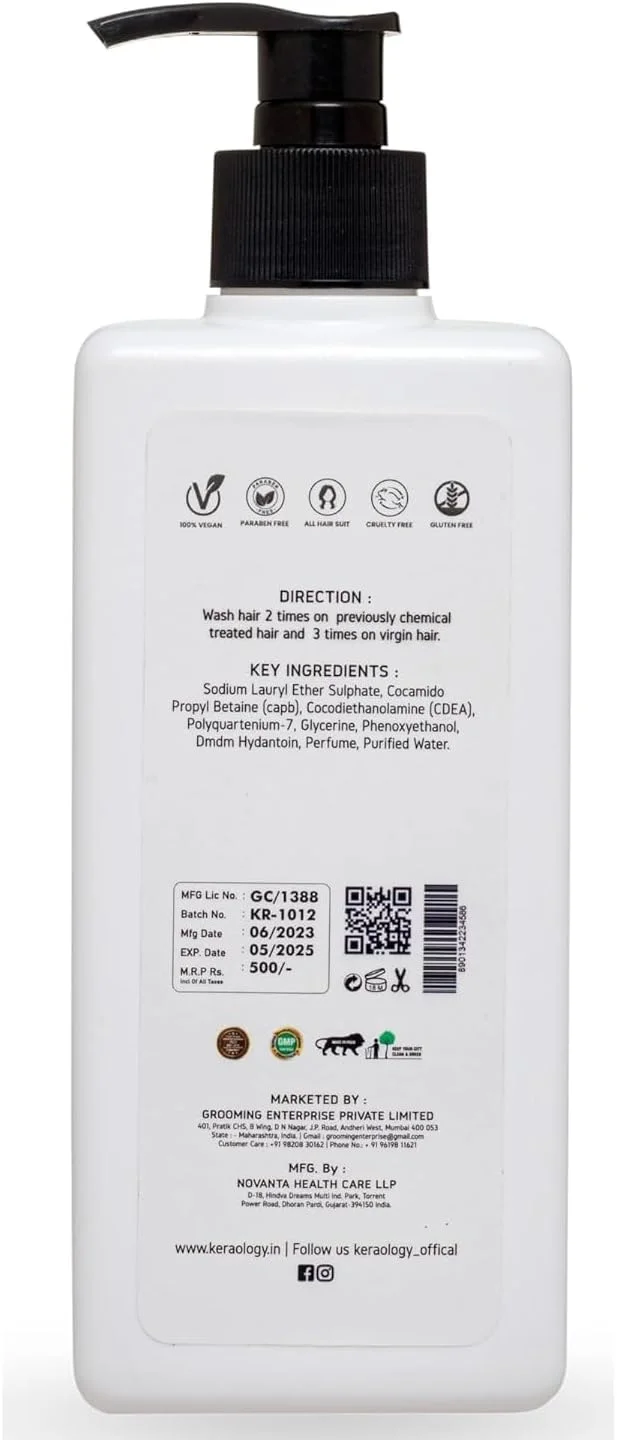 شامپو پاک کننده مو کررا ریچوال (300 میلی لیتر) | سم زدایی و پاکسازی عمیق | از بین بردن رسوبات سرسخت از مو | بدون سولفات و پارابن