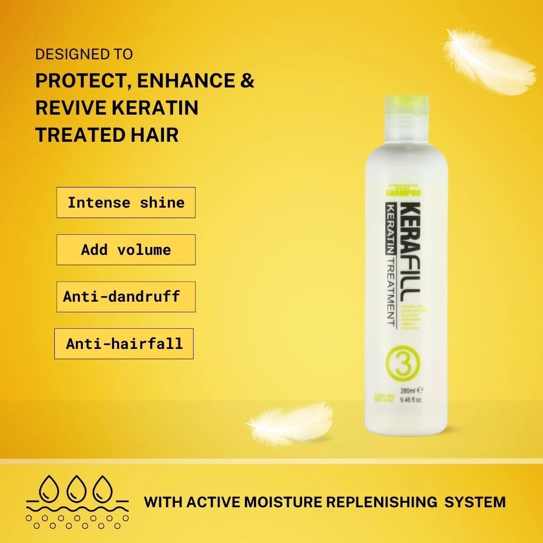 شامپو روزانه کراتین کرافیل | بدون سولفات | مناسب موهای آسیب دیده و رنگ شده | افزایش درخشندگی | جلوگیری از شوره سر 280 میلی لیتر