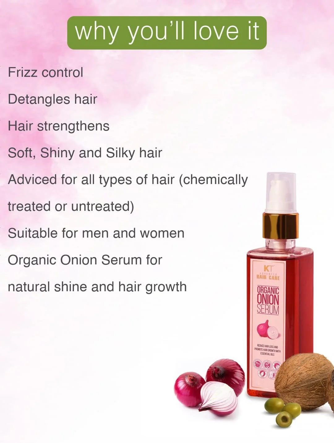 شامپو و نرم کننده موهای صاف کننده KEHAIRTHERAPY KT Professional Nutri به همراه سرم مو پیاز 600 میلی لیتر (بسته 3 عددی)