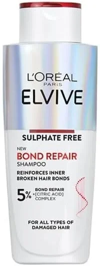 شامپو ترمیم کننده پیوند مو لورآل پاریس Elvive، 200 میلی لیتر، برای موهای آسیب دیده، برای ترمیم عمقی، مراقبت از مو با پیوند، 200 میلی لیتر