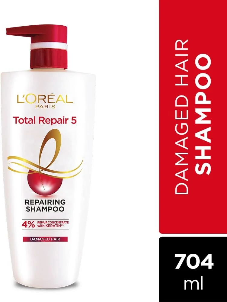 شامپو ترمیم کننده مو لورآل پاریس توتال ریپیر 5، 640 میلی لیتر (با 10% بیشتر) شامپو ترمیم کننده مو لورآل پاریس توتال ریپیر 5، 640 میلی لیتر (با 10% بیشتر)