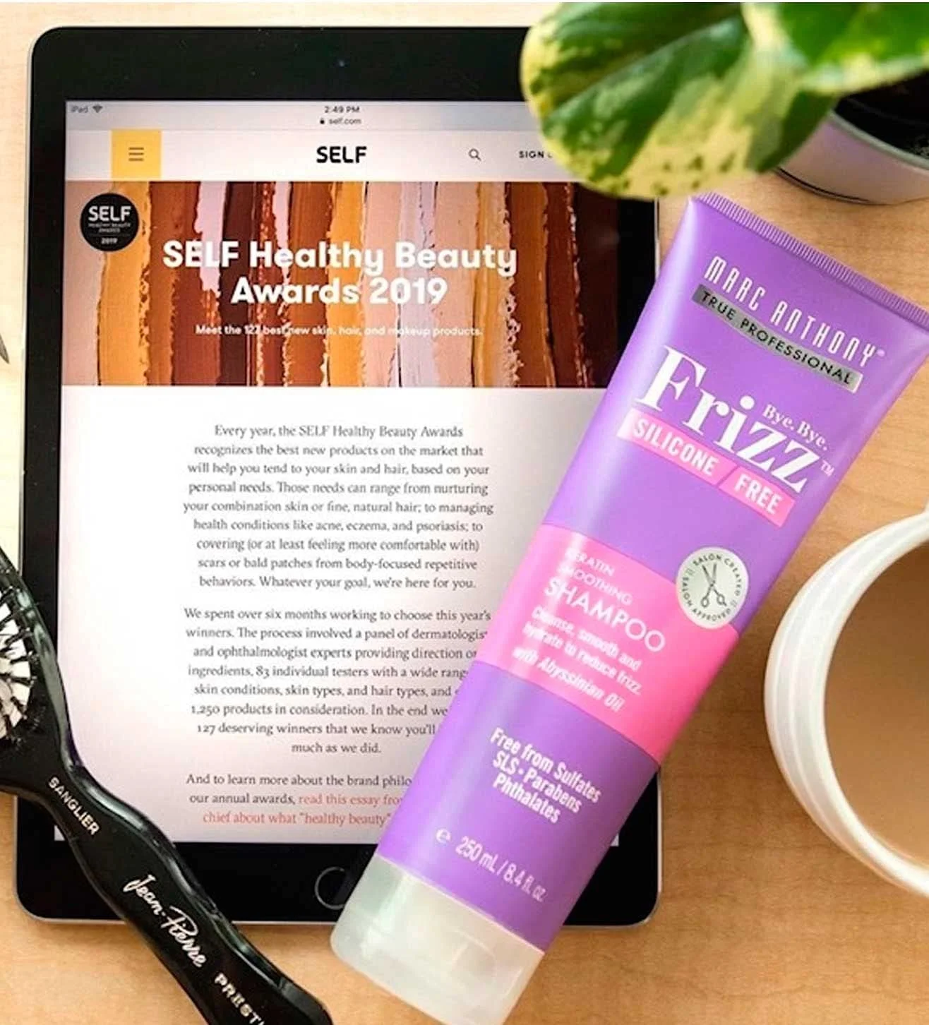 شامپو صاف کننده مو مارک آنتونی Bye Bye Frizz، حجم 250 میلی لیتر