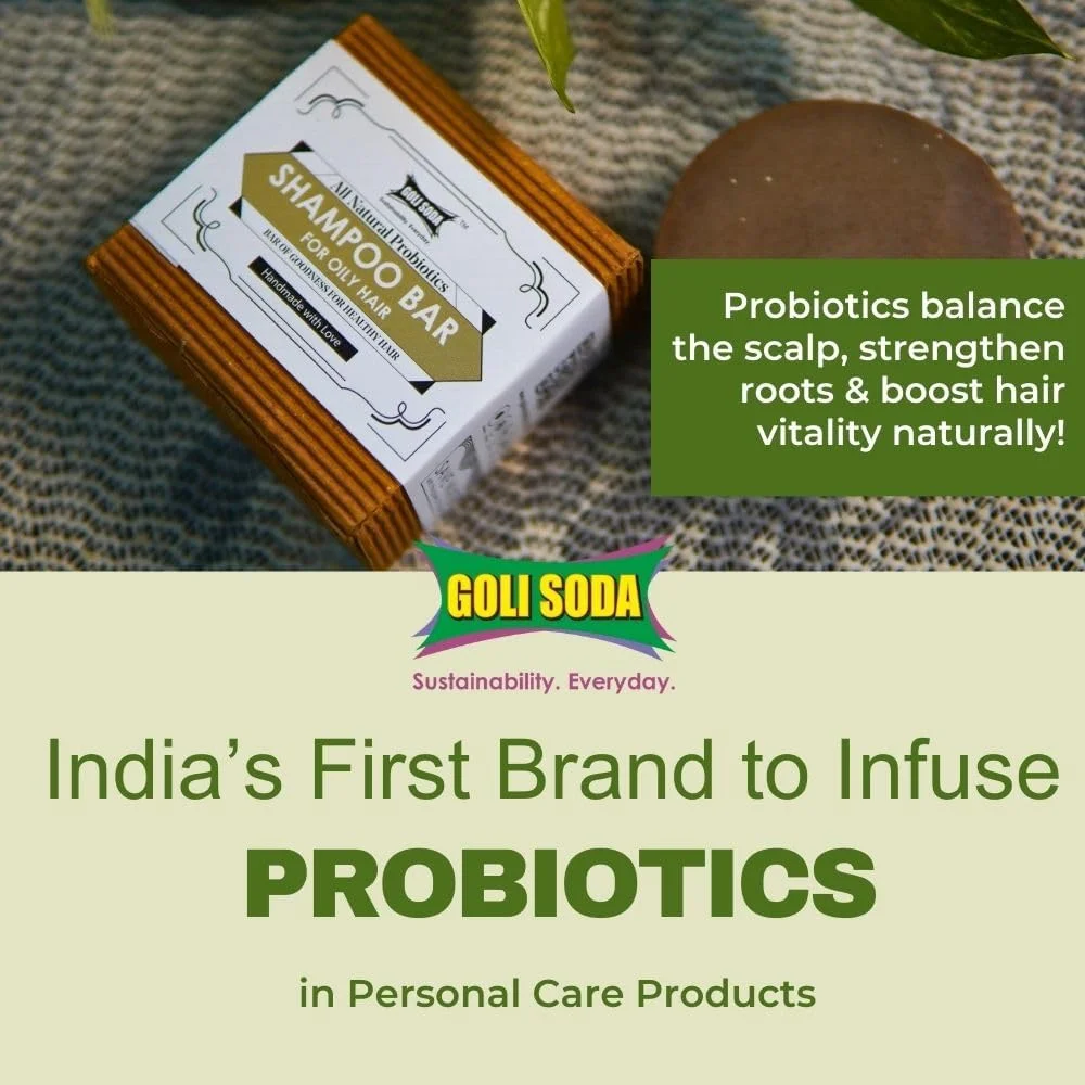 شامپو بار پروبیوتیک کاملا طبیعی گلی سودا برای موهای چرب | مناسب آقایان و بانوان | پودر برهمی | سرکه سیب | گریپ فروت | فاقد روغن پالم - (بسته 3 عددی) - 90 گرم شامپو بار پروبیوتیک کاملا طبیعی گلی سودا برای موهای چرب | مناسب آقایان و بانوان | پودر برهمی | سرکه سیب | گریپ فروت | فاقد روغن پالم - (بسته 3 عددی) - 90 گرم