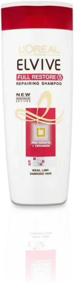 شامپو ترمیم کننده موهای آسیب دیده لورآل Elvive Full Restore 5، ۴۰۰ میلی لیتر شامپو ترمیم کننده موهای آسیب دیده لورآل Elvive Full Restore 5، ۴۰۰ میلی لیتر