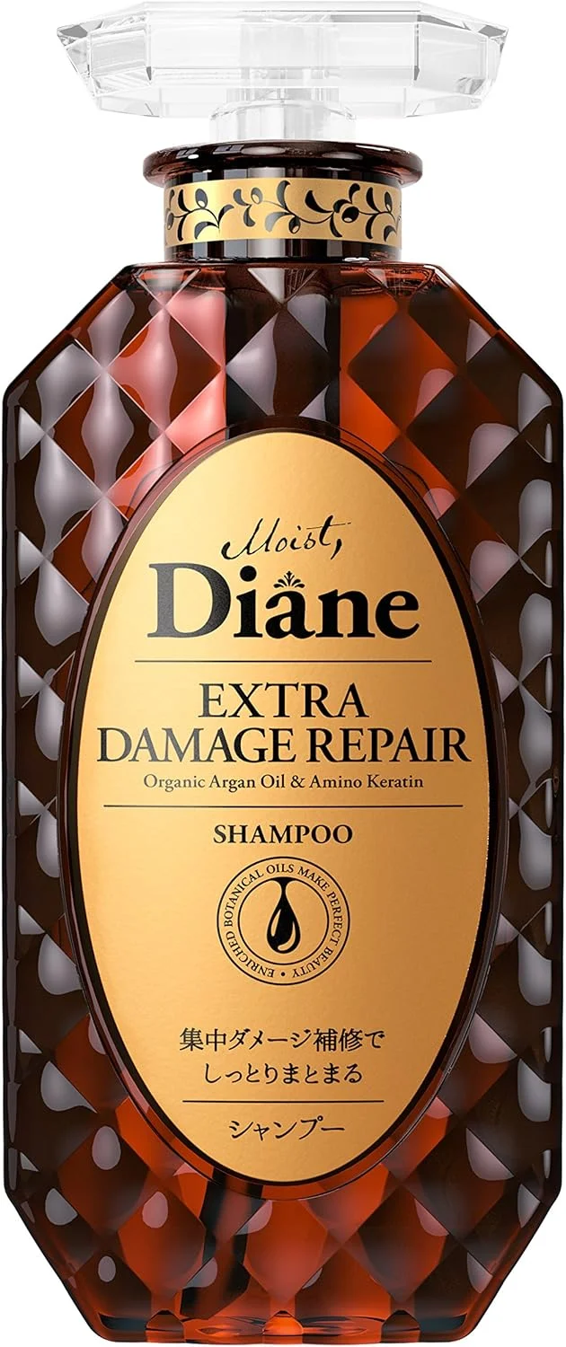 شامپو ترمیم کننده موهای آسیب دیده Moist Diane Perfect Beauty مناسب برای آقایان و بانوان - 450 میلی لیتر
