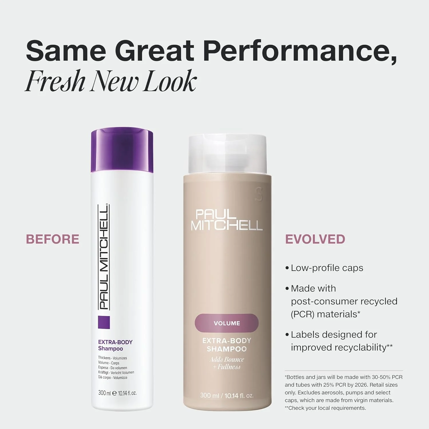 شامپو حجم دهنده Paul Mitchell Extra-Body - شامپو حجم دهنده برای موهای معمولی تا نازک، مراقبت از موی تقویت کننده با پانتنول برای لطافت، 1000 میلی لیتر