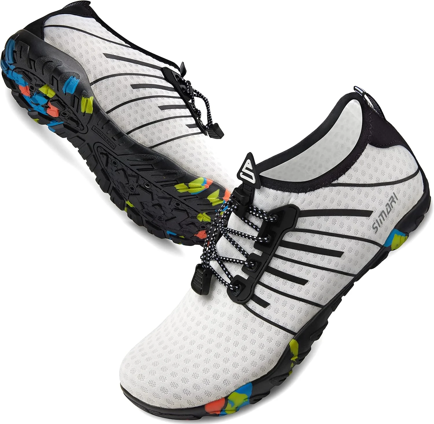 کفش‌های آبی سیماری زنانه مردانه مناسب شنا، ساحل، استخر، ورزش‌های آبی، خشک‌شونده سریع، غواصی پابرهنه، موج‌سواری و پیاده‌روی