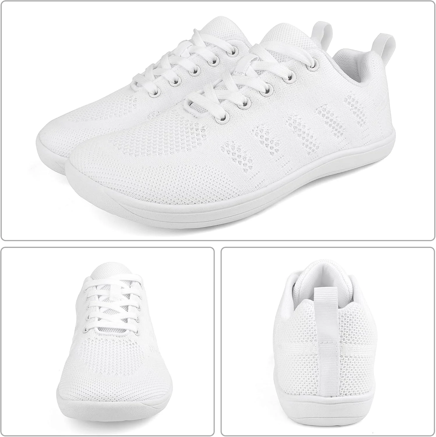 کفش ورزشی زنانه مینبی، کفش سالن ورزشی با بالشتک هوا، کفش تناسب اندام فضای باز، کفش تنفسی بند دار، کفش ورزشی تخت زنانه سایز 35-44 اروپا