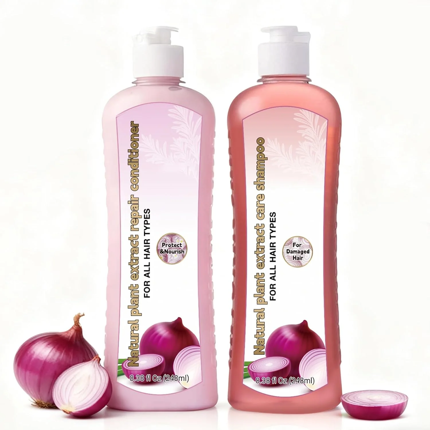 مجموعه شامپو و نرم کننده رزماری و پیاز با بیوتین - رشد سالم مو، بدون شوره سر و مراقبت کامل