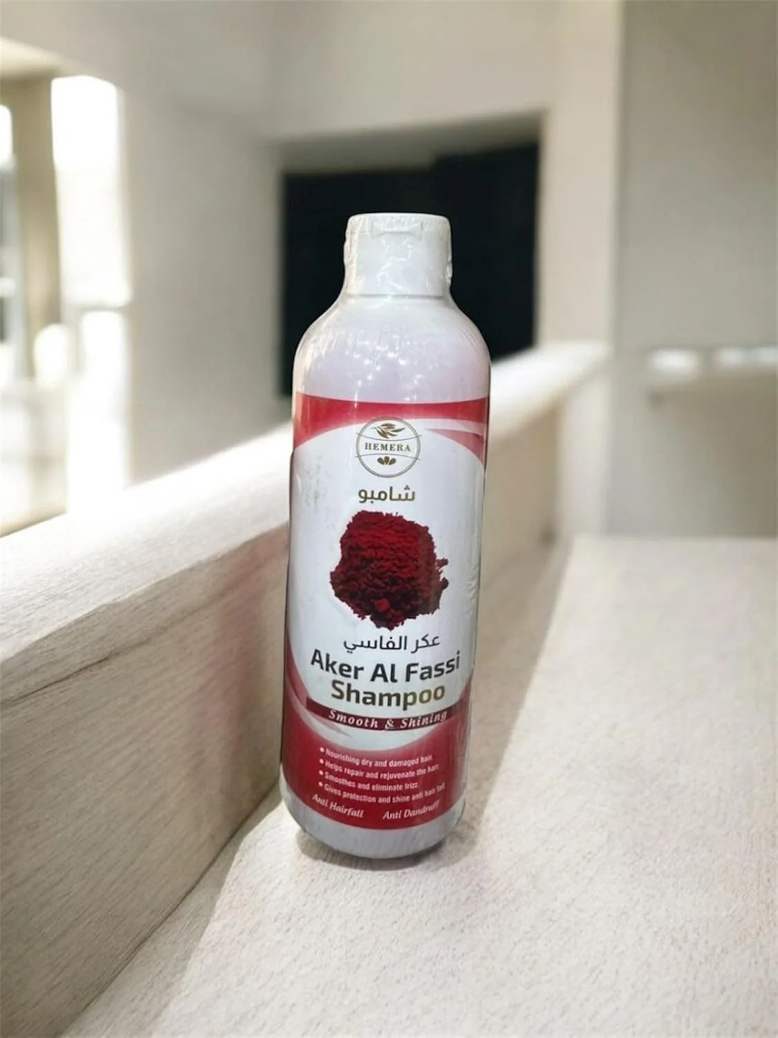 شامپو عکر الفاسی، ضد شوره، نرم کننده و درخشان کننده، ضد ریزش مو، 500 میلی لیتر - شامبو عكر الفاسي